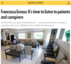 Francesca Grosso: It's time to listen to patients and caregivers